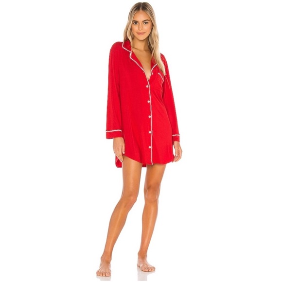 Eberjey Gisele Sleepshirt in Red